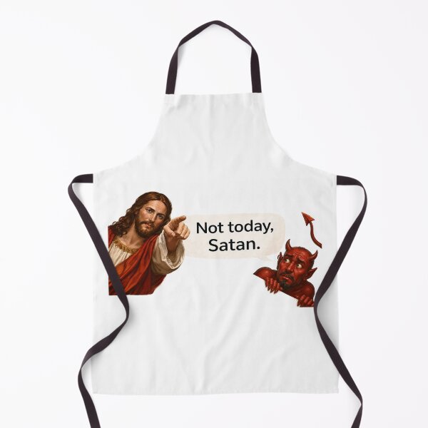 Item preview, jesus not today satan meme designed and sold by PatternFly.