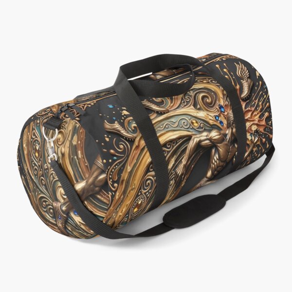 Item preview, Golden Sprinter - Mythical Runner & Luxury Palette Knife Sports Art designed and sold by SupernovaNote.