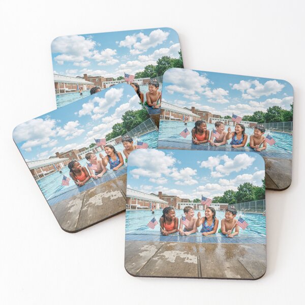 Item preview, Children Pool Side With American Flags designed and sold by Home Decor Art.