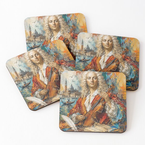Item preview, Italian composer and violinist Antonio Vivaldi painting. designed and sold by GalleryKauffeld.
