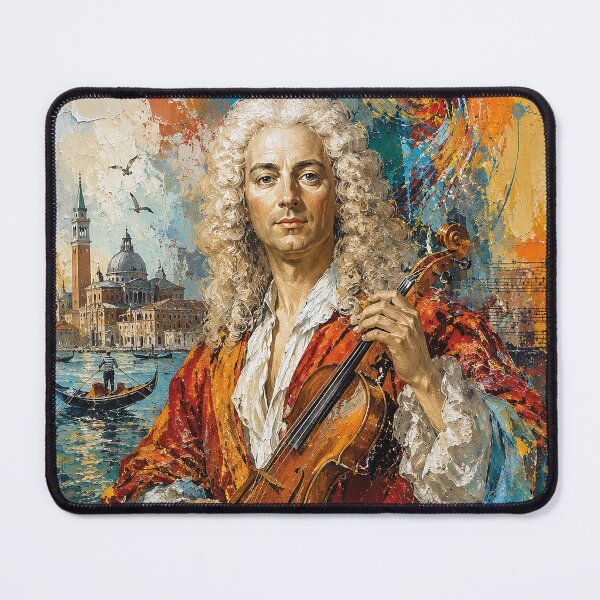 Item preview, Italian composer and violinist Antonio Vivaldi painting. designed and sold by GalleryKauffeld.