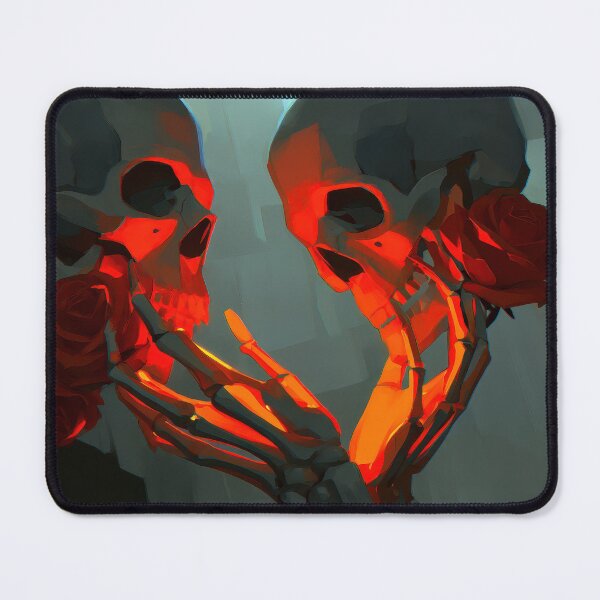 Item preview, Romantic Skeleton Couple with Red Rose Gothic Sticker designed and sold by CreativeLarysa.
