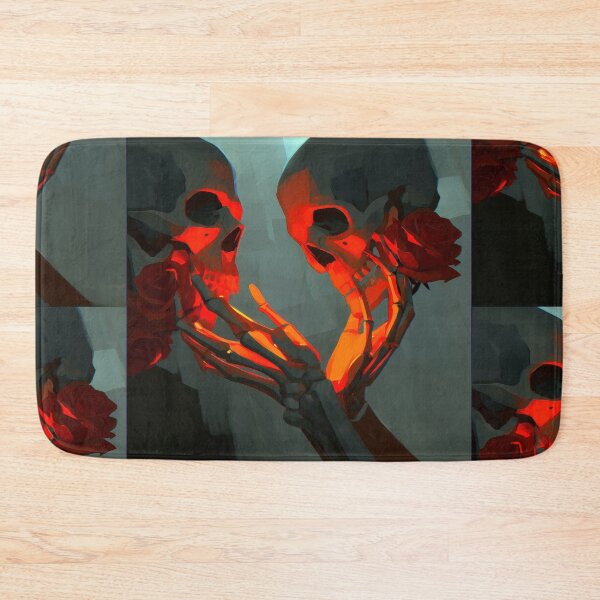 Item preview, Romantic Skeleton Couple with Red Rose Gothic Sticker designed and sold by CreativeLarysa.
