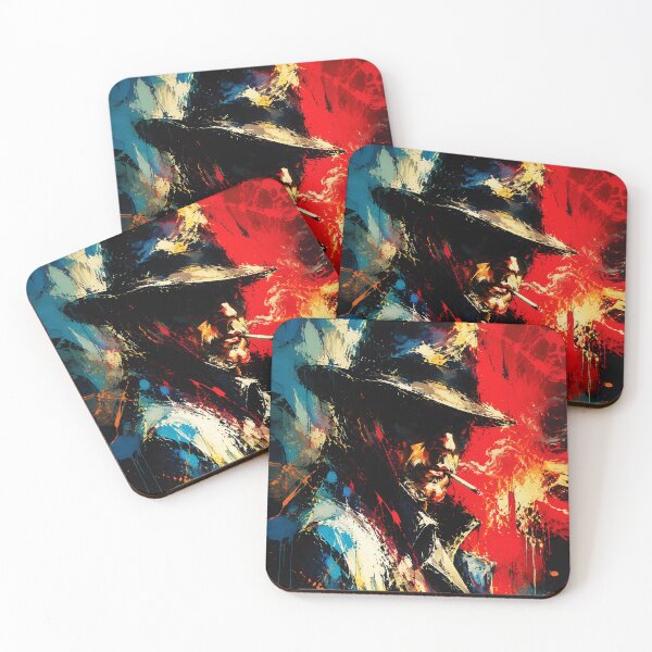 Item preview, Gangster Portrait Abstract Painting Vintage Style designed and sold by RamyGallery.