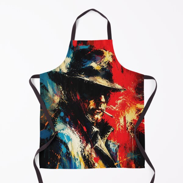 Item preview, Gangster Portrait Abstract Painting Vintage Style designed and sold by RamyGallery.