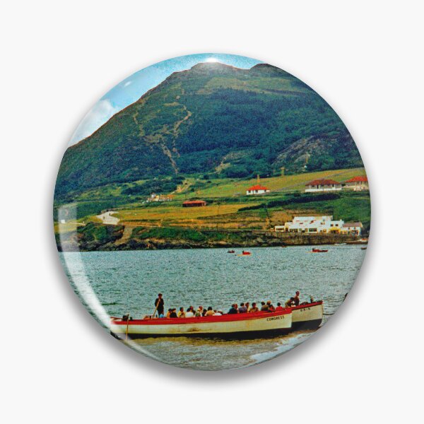 Item preview, Bray Head, Northern County, Wicklow Mountains, Dublin, Ireland, 1958, Beached Tourist Boats Excursion, Tourists designed and sold by AMacGPhilly.
