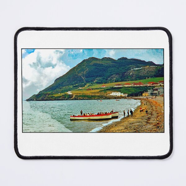 Item preview, Bray Head, Northern County, Wicklow Mountains, Dublin, Ireland, 1958, Beached Tourist Boats Excursion, Tourists designed and sold by AMacGPhilly.