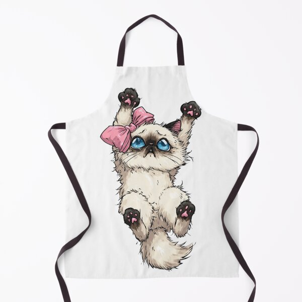 Item preview, Blue Eyed Kawaii Kitten Pink Bow Cat designed and sold by Moody Vibes Studio.
