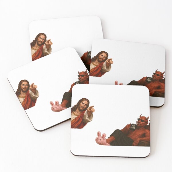 Item preview, jesus not today satan meme  designed and sold by PatternFly.