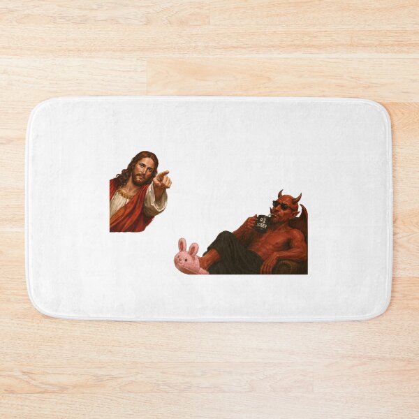 Item preview, jesus not today satan meme  designed and sold by PatternFly.