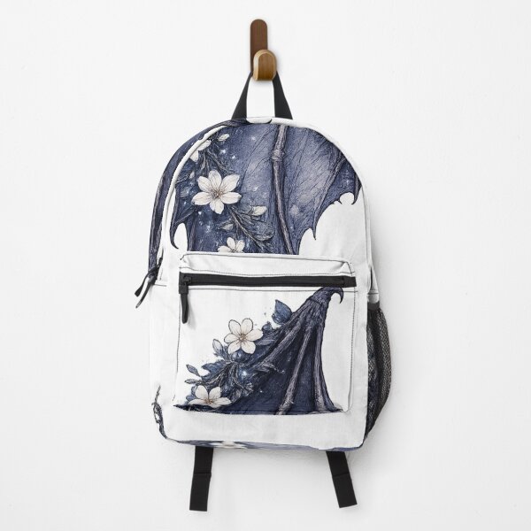 Item preview, Dark Dragon Wings Floral Fantasy Gothic Illustration Design designed and sold by irfanshikh.