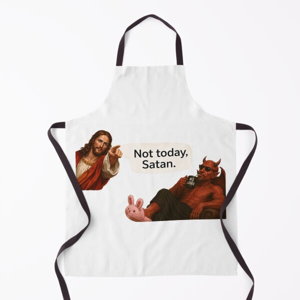 Item preview, jesus not today satan meme  designed and sold by PatternFly.
