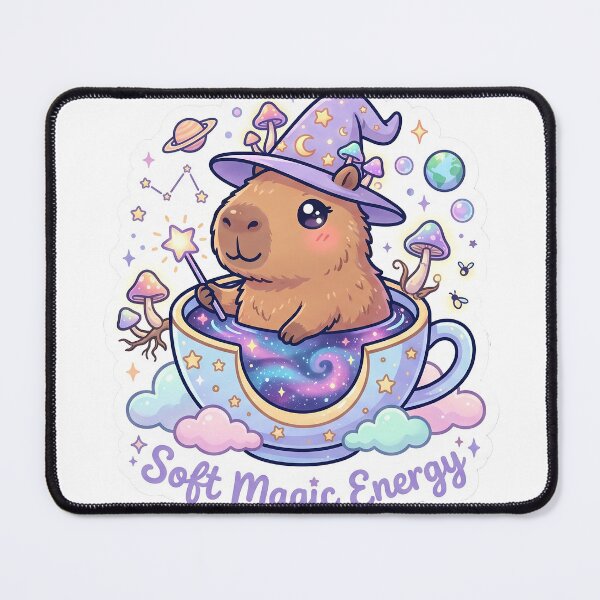 Item preview, Soft Magic Energy Kawaii Capybara designed and sold by Gifts0.