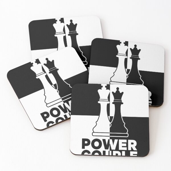 Artikelvorschau, Power Couple Chess T-Shirt | Modern King Queen Chess Graphic entworfen und verkauft von SunnyDesign82.