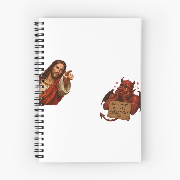 Item preview, jesus not today satan meme  designed and sold by PatternFly.