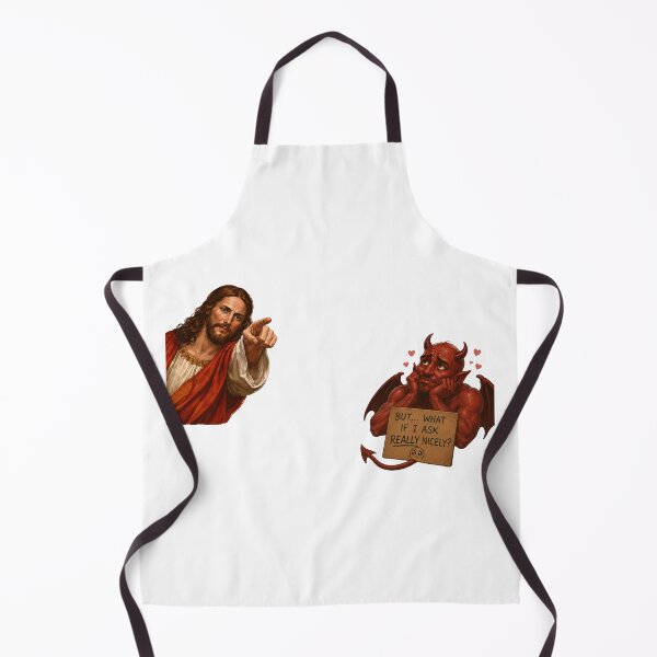 Item preview, jesus not today satan meme  designed and sold by PatternFly.