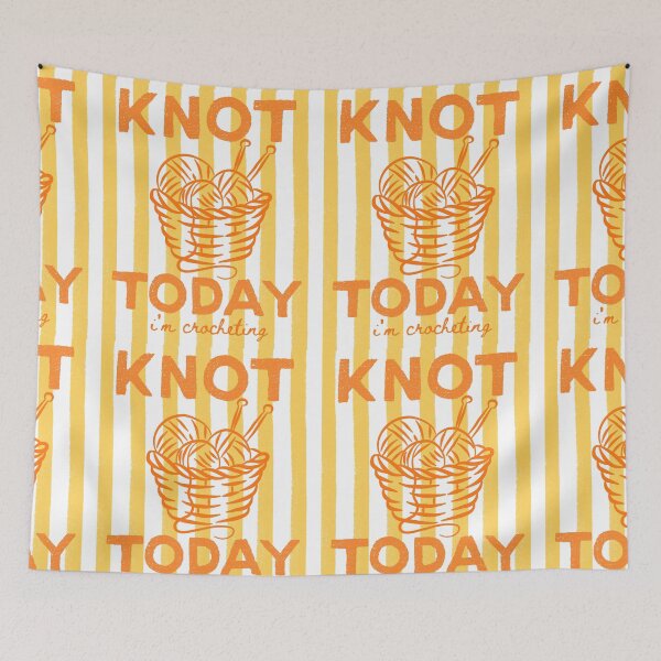Item preview, Funny Crochet Lover Retro “Not Today I’m Crocheting” Yarn Gift Design designed and sold by ice-apparel.
