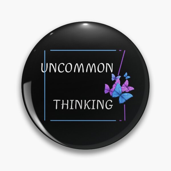 Item preview, Uncommon Thinking – Creative Mindset Butterfly Design designed and sold by TheRareMindset.