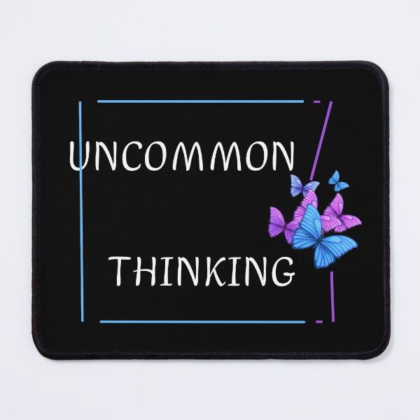 Item preview, Uncommon Thinking – Creative Mindset Butterfly Design designed and sold by TheRareMindset.