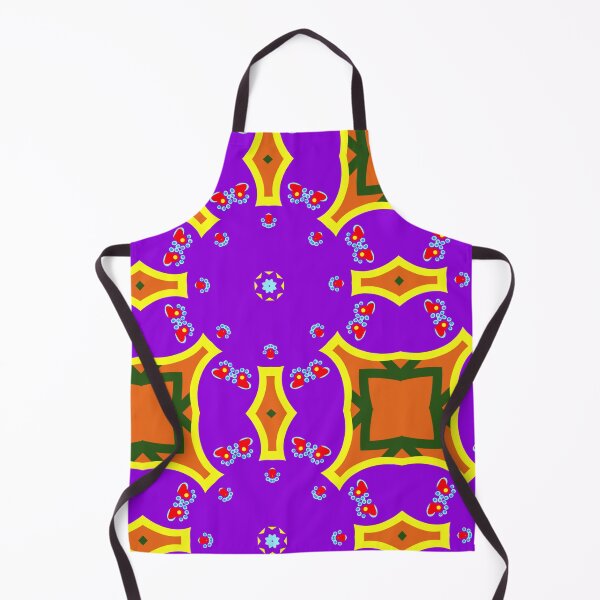 Item preview, Vibrant Purple and Orange Heart Geometric Mandala designed and sold by Tinsleybluebell.