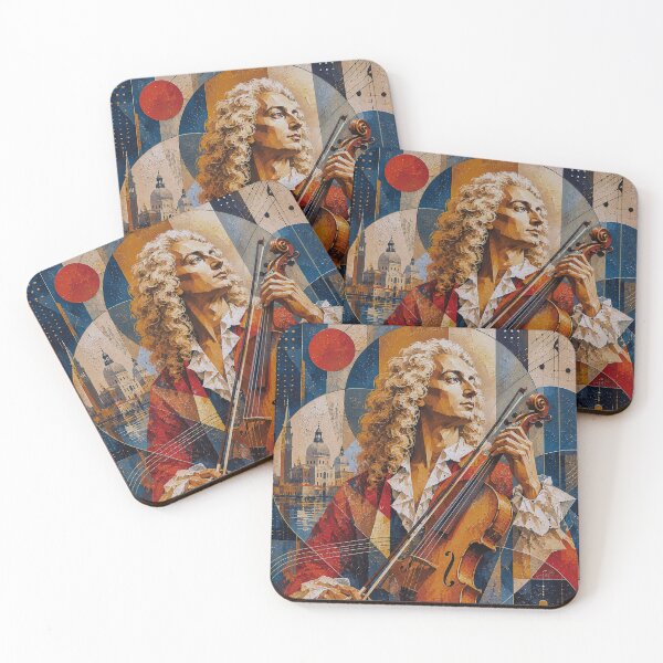 Item preview, Antonio Vivaldi, Italian composer and violinist painting. designed and sold by GalleryKauffeld.