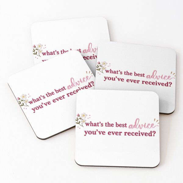 Item preview, What's the Best Advice You've Ever Received? Cute Floral Inspirational Quote designed and sold by AveniaOficial.