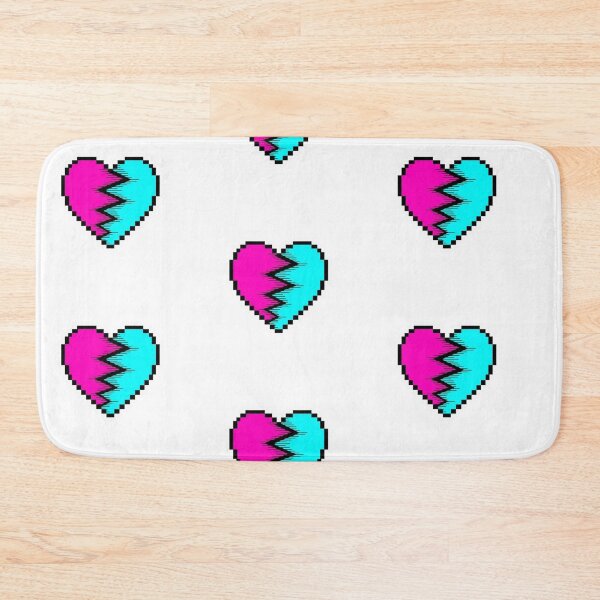Item preview, Glitch Heart Pixel Art Gaming Aesthetic Sticker designed and sold by Potatoxzari.
