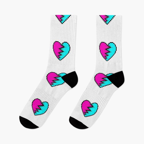 Item preview, Glitch Heart Pixel Art Gaming Aesthetic Sticker designed and sold by Potatoxzari.