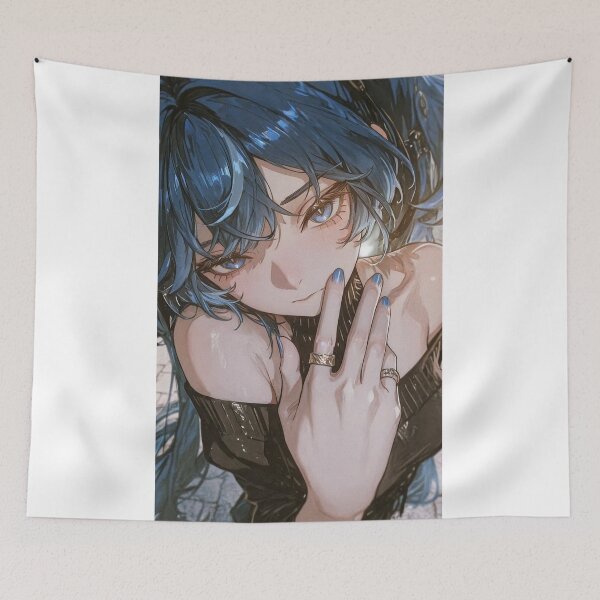 Item preview, Iuno Blue Hair Wuthering Waves designed and sold by KomiArts.