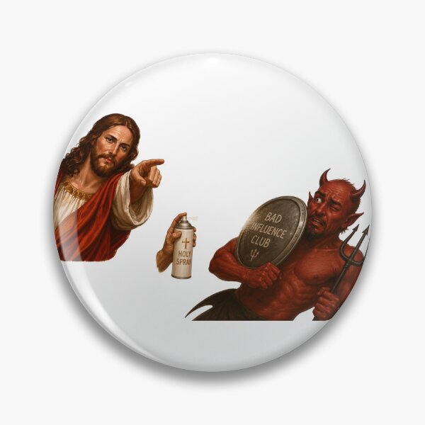 Item preview, jesus not today satan meme  designed and sold by PatternFly.