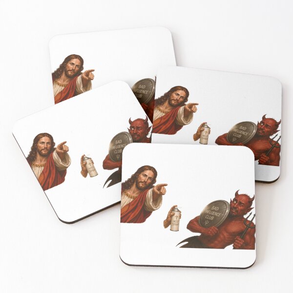Item preview, jesus not today satan meme  designed and sold by PatternFly.