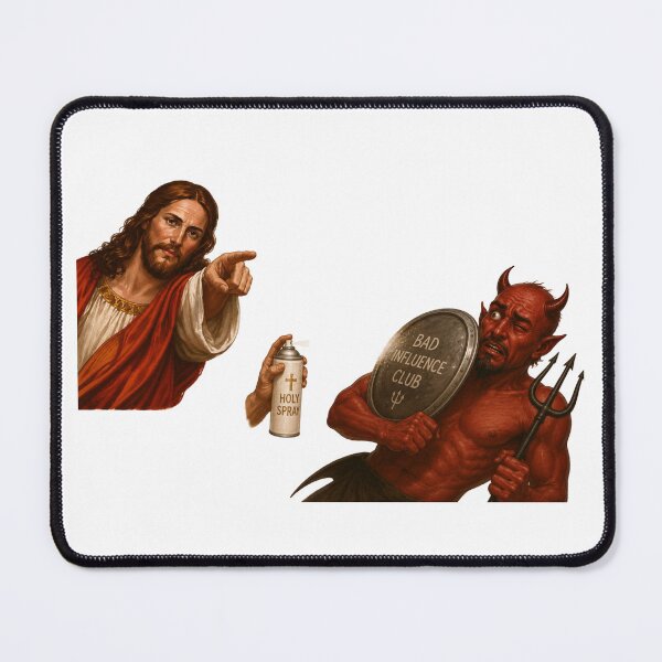 Item preview, jesus not today satan meme  designed and sold by PatternFly.
