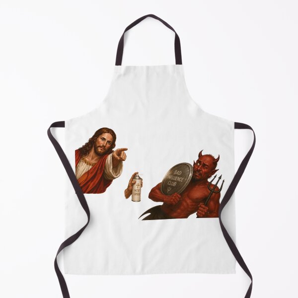 Item preview, jesus not today satan meme  designed and sold by PatternFly.
