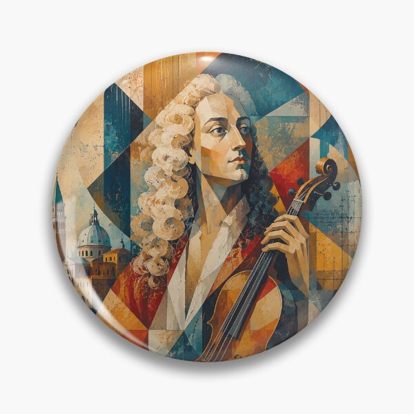 Item preview, Italian composer and violinist Antonio Vivaldi painting. designed and sold by GalleryKauffeld.