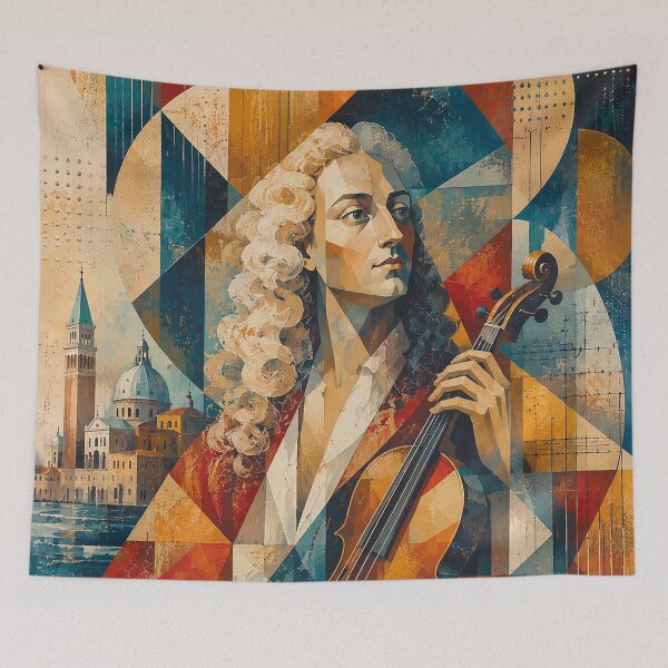 Item preview, Italian composer and violinist Antonio Vivaldi painting. designed and sold by GalleryKauffeld.