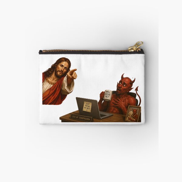 Item preview, jesus not today satan meme  designed and sold by PatternFly.