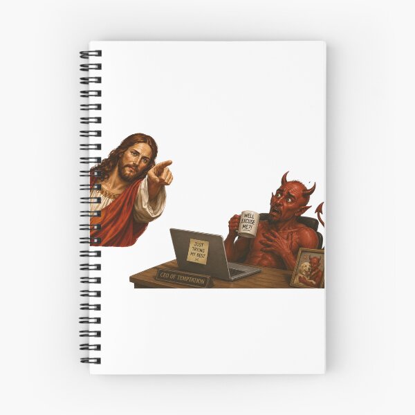 Item preview, jesus not today satan meme  designed and sold by PatternFly.