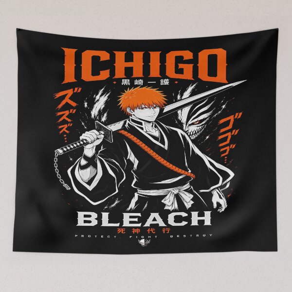 Item preview,  Ichigo Kurosaki  - Protect Fight Destroy-Epic Aesthetic Design designed and sold by Trinidesigns123.