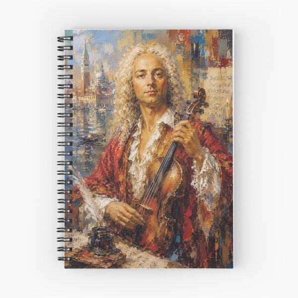 Item preview, Antonio Vivaldi, Italian composer and violinist painting. designed and sold by GalleryKauffeld.