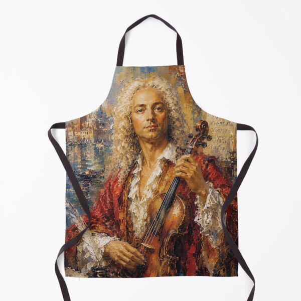 Item preview, Antonio Vivaldi, Italian composer and violinist painting. designed and sold by GalleryKauffeld.