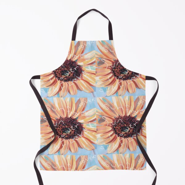 Item preview, Sunflower , lover on baby blue background  designed and sold by wallartofmio.