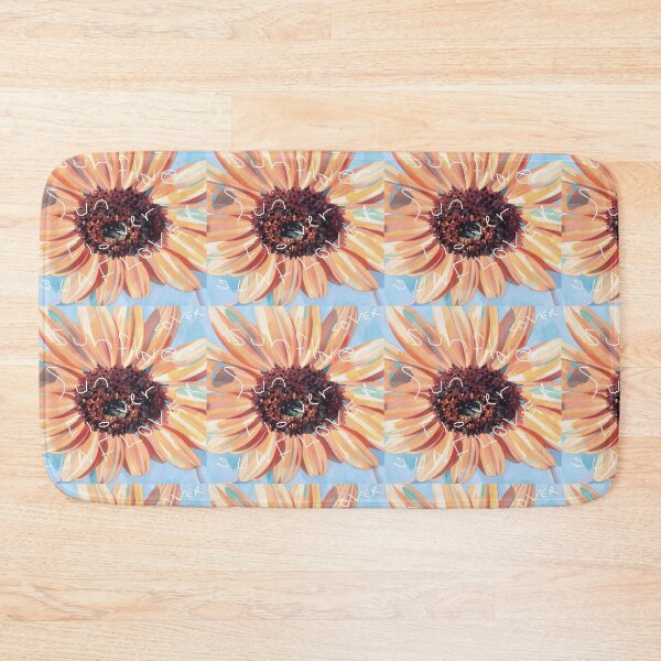 Item preview, Sunflower , lover on baby blue background  designed and sold by wallartofmio.