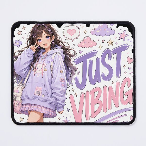 Item preview, Cute Charming Anime Girl Just Vibing Sticker pack designed and sold by vibeartstudio99.