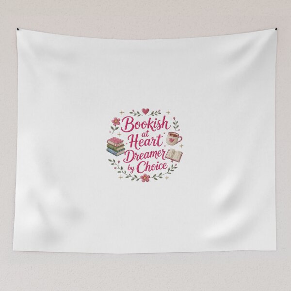 Item preview, Bookish at Heart Dreamer by Choice | Cute Reading Aesthetic Design designed and sold by AveniaOficial.