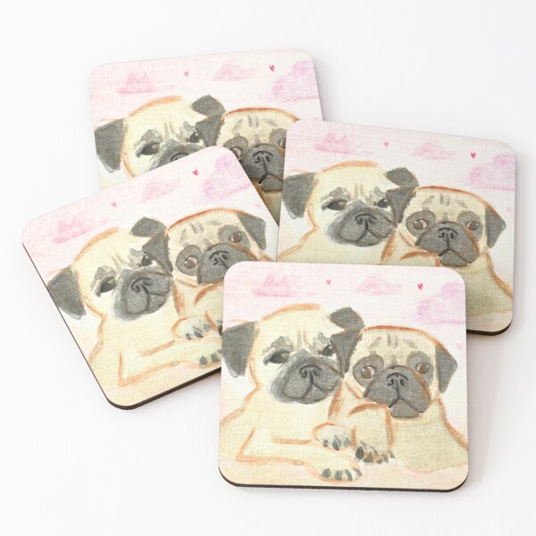 Item preview, Pugs in love designed and sold by San-shine-arts.