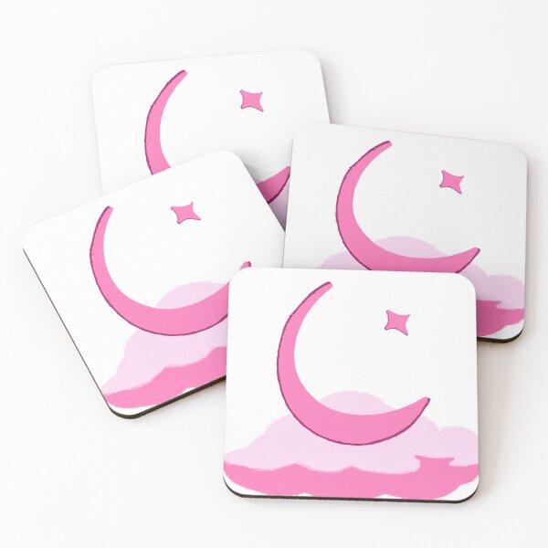 Item preview, Dreamy Pink Crescent Moon on Cloud designed and sold by moonchildartgraph.