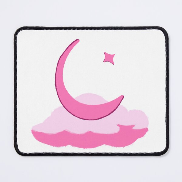 Item preview, Dreamy Pink Crescent Moon on Cloud designed and sold by moonchildartgraph.