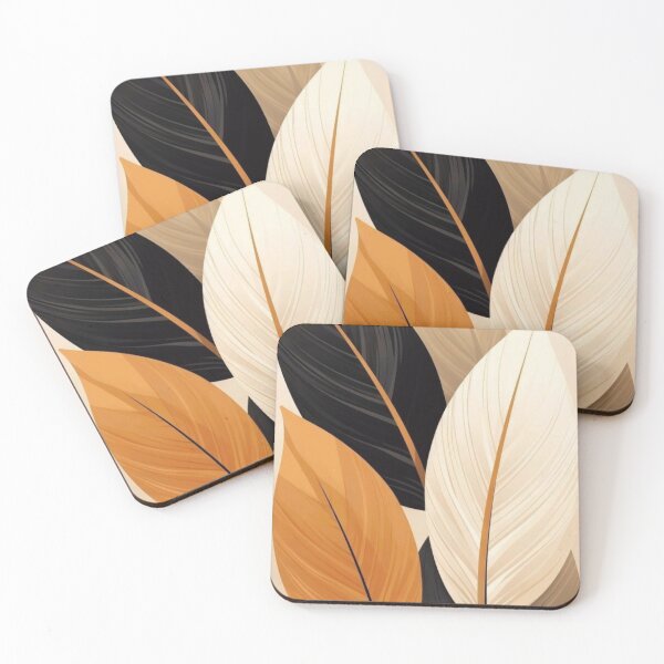 Item preview, ​Minimalist Boho Leaves Abstract Botanical Art designed and sold by Hey! your search is end here.
