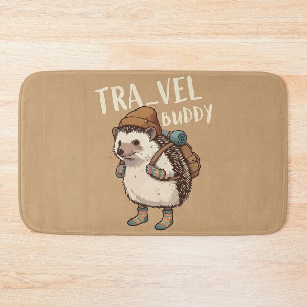 Item preview, Cute Traveling Hedgehog Backpacker Adventurer designed and sold by Amir Faysal.