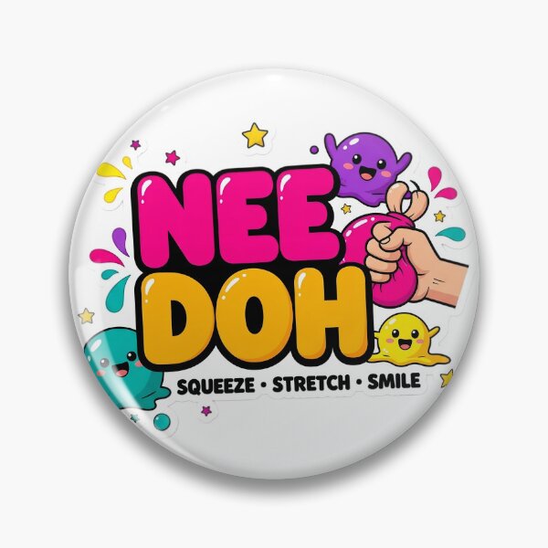 Item preview, Needoh Squishy Stress Relief Cute Sticker | Squeeze Stretch Smile Kawaii Design designed and sold by Bhaskar Digital Art.